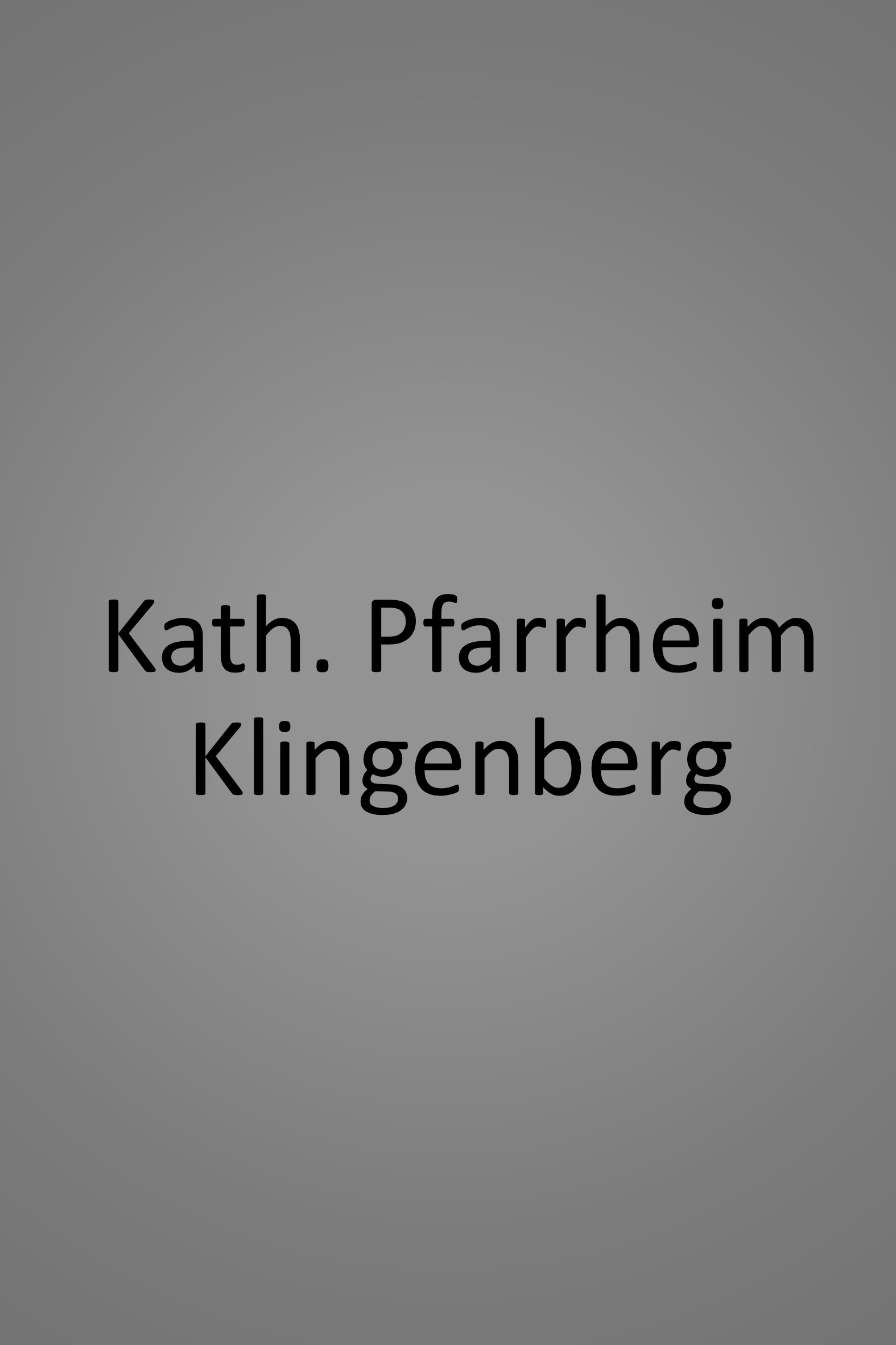 Kath. Pfarrheim Klingenberg